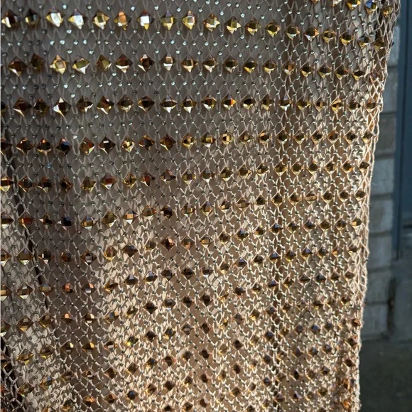 Brand New! Mew Mew Rhinestone Mesh Dress Size Medium - Picture 2 of 16